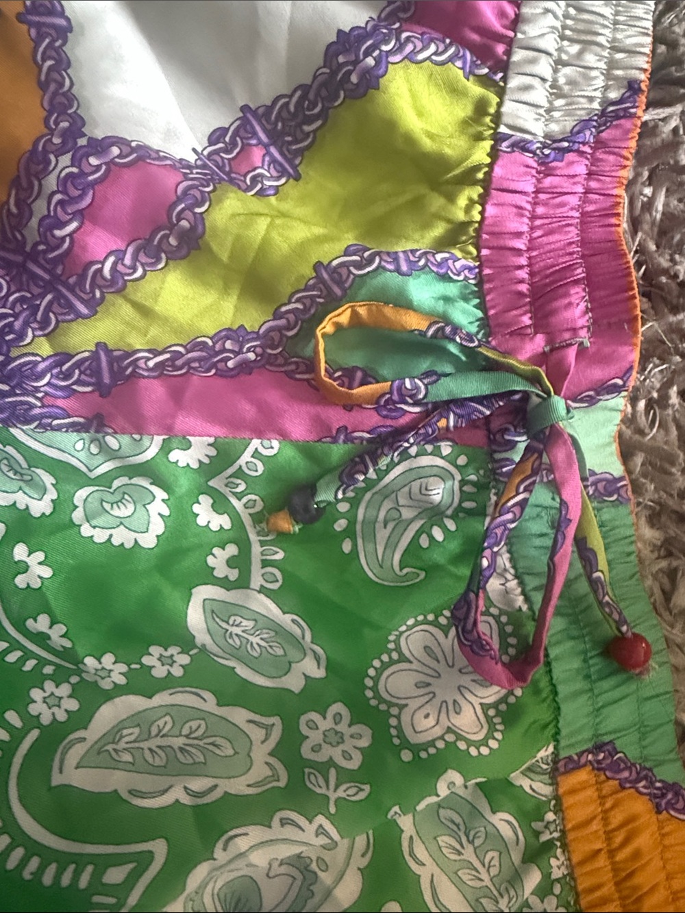 Vibrant Multi-Color Printed Women’s Shorts - Picture 2 of 4